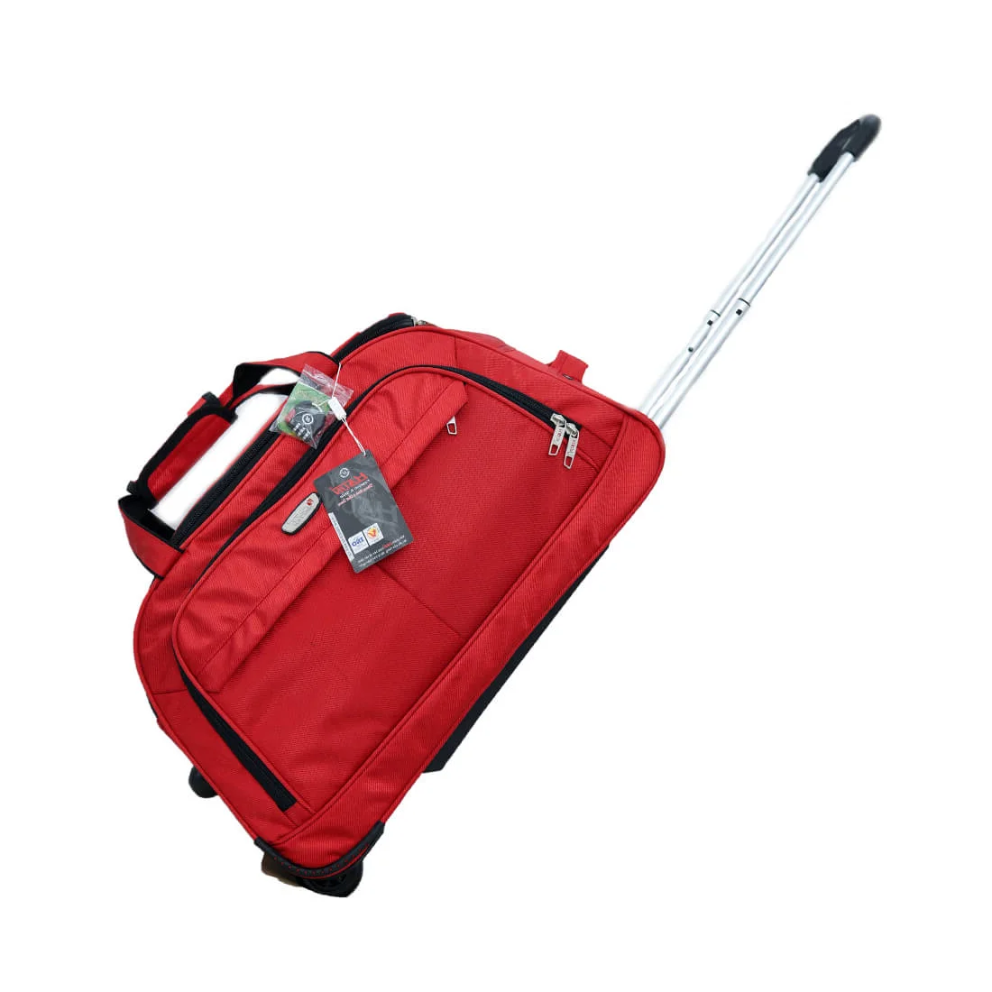 Luggage Travel Portable Convenient Outdoor Sport Use Unisex Polyester Drawbars Wheel Trolley Bag