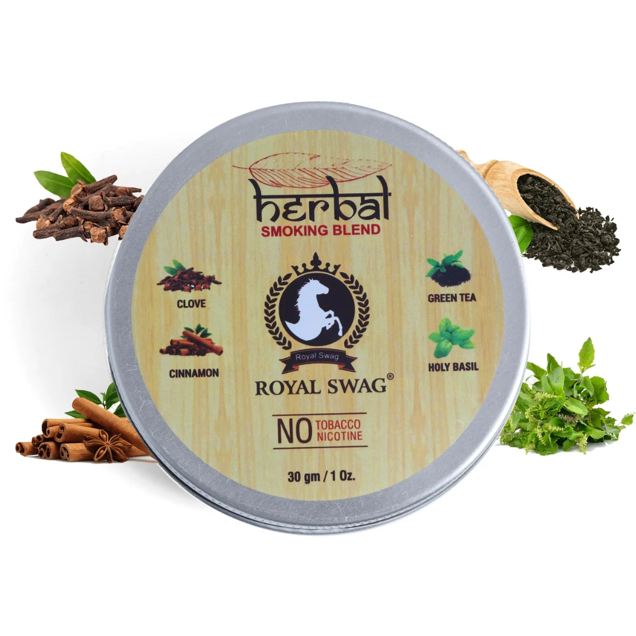 Royal Swag Tobacco & Nicotine Free herbal Smoking Mixture With 100% Natural Herbal Smoking mix Blend