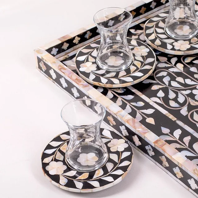 Best Floral Design Mother of Pearl Inlay Plate at best rate