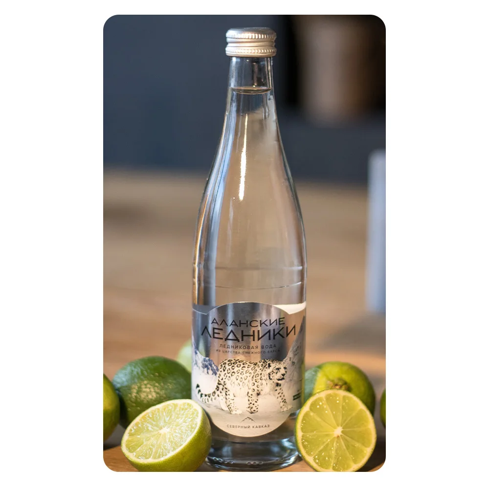 
Pure spring still water, 500ml glass bottles 