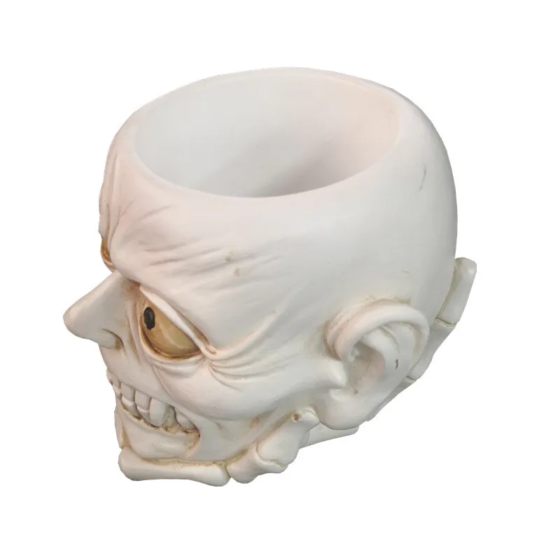 Weed  big eye Skeleton Ashtray Mold For Candle Hold Plater  Resin Epoxy Sugar Storage Cake Party Pen holder Dired flower pot