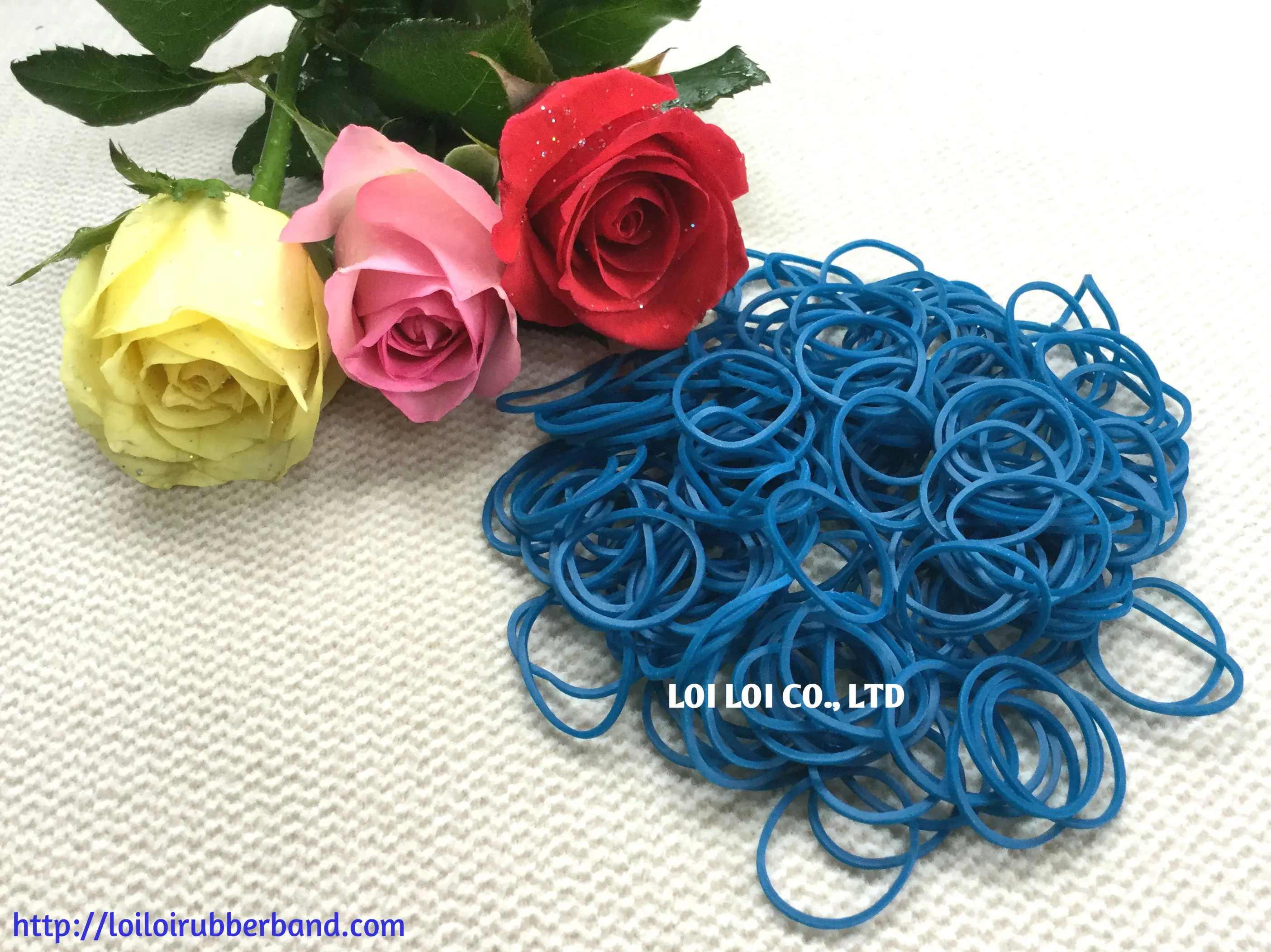 Most popular Cheap price Blue natural Rubber band use for vegetable or tie flower from Factory in Vietnam