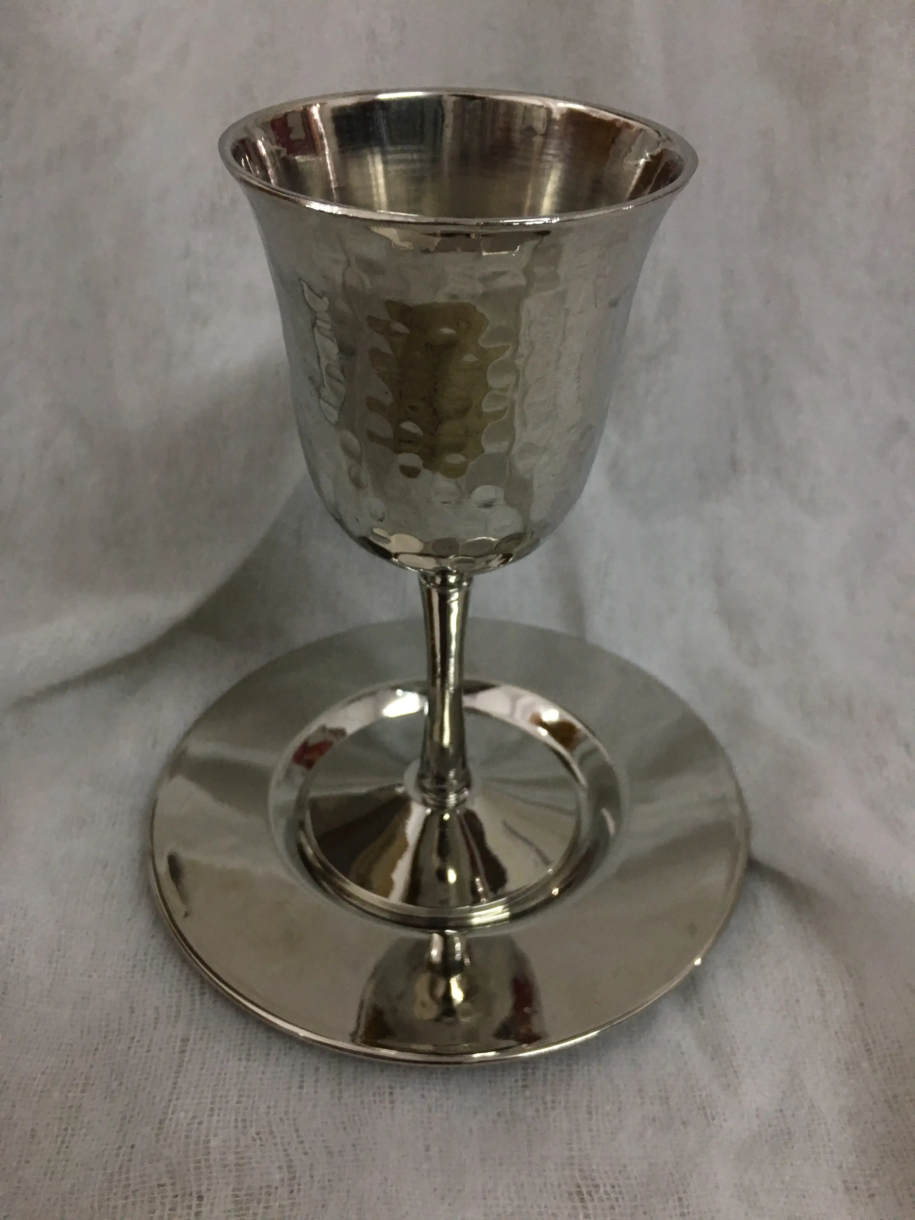 Israel Giftware Design Pewter Kiddush Cup Religious Jewish Cup with a Star of David Engraved at wholesale price from India