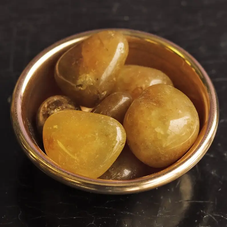 Wholesale Natural Yellow Aventurine Tumbled Stone  Healing Crystal Stones Crystal Gravel Tumbled Stones For  Gifts Alfazal Agate