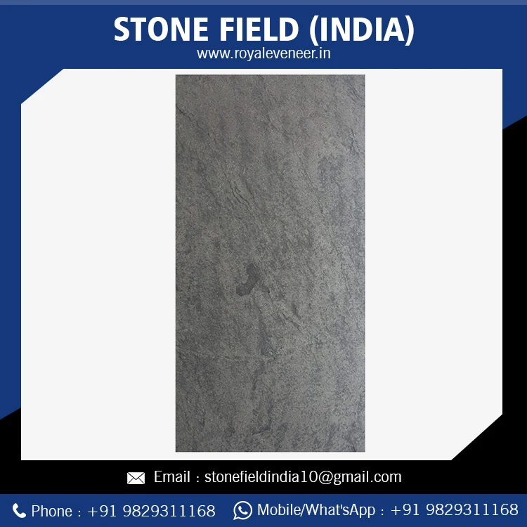 Exterior Design Thin Natural Slate Stone Steel Grey Veneer Sheet Buy at Low Price