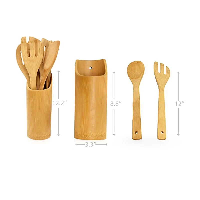 100% Natural kitchen tool  Non Stick Kitchen Utensils Sets