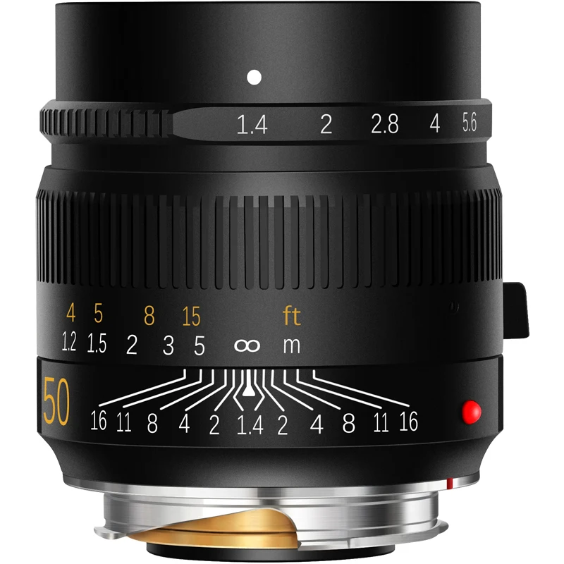 TTartisan 50mm F1.4 Full-Frame Lens Black Leica M Mount For Lecia Use adapter support Sony Canon Fuji Nikon