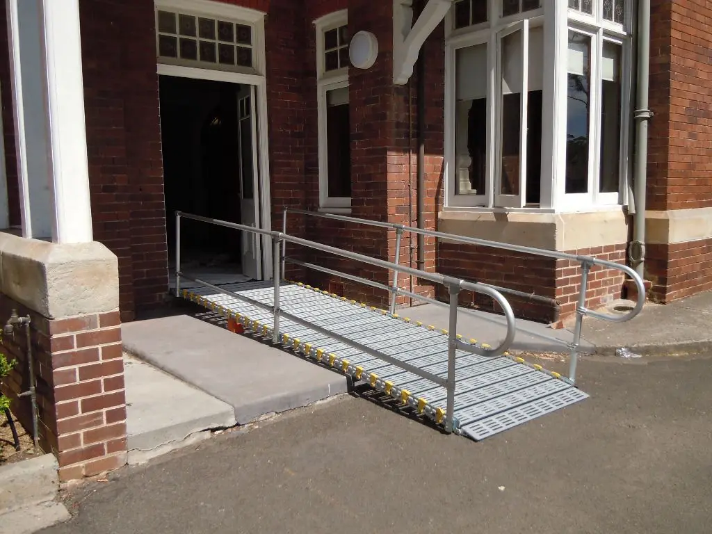 
Multipurpose Roll-A-Ramp Portable Aluminum Ramp 48 Inch Wide Sleek Look 