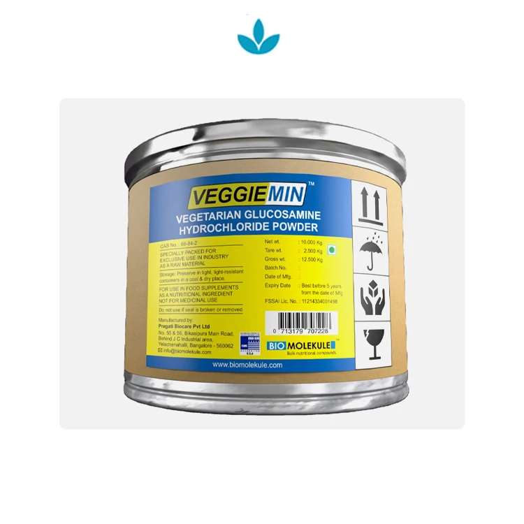 
Veggiemin Non GMO Fermented from Corn Glucosamine HCL Powder for Healthy Joints 