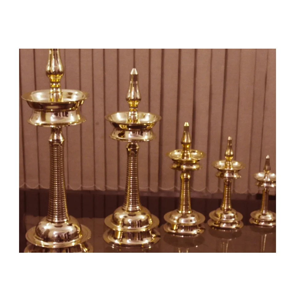 Латунная подставка Diya индийский декор масляная лампа домашний тамильского храма сделано вручную Deepak для декора Kerala по лучшей