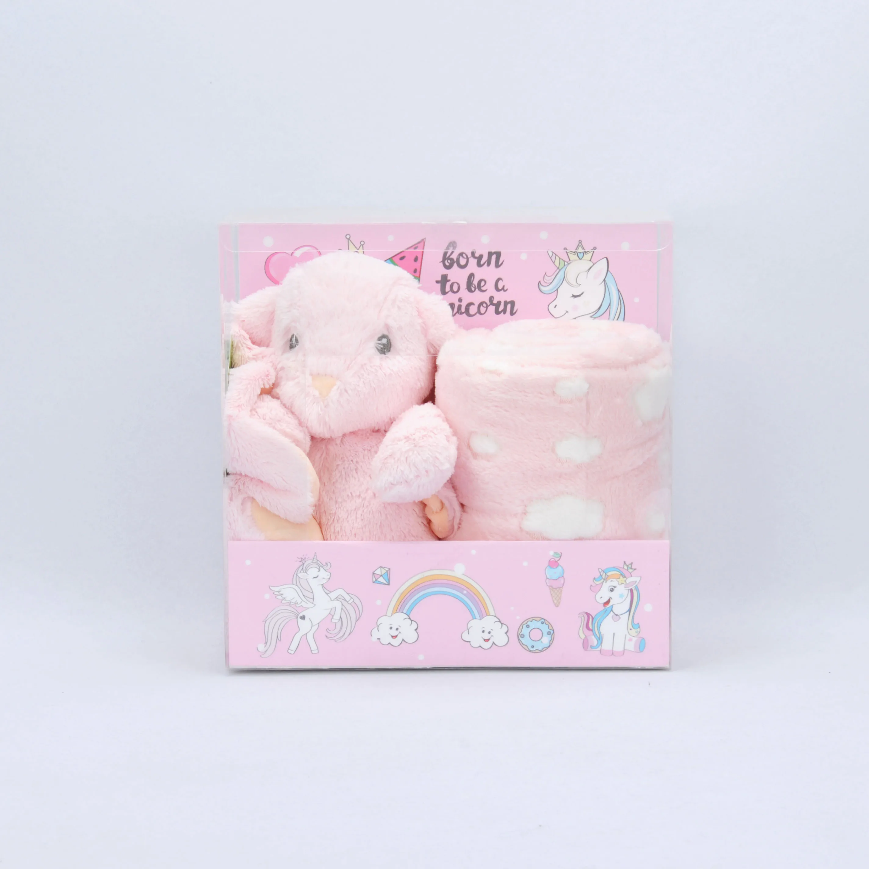 
super soft flannel stuffed baby kids cuddle plush toy animal elephant blanket 