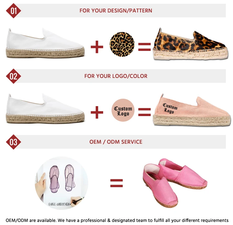 100% Natural Recyclable Material Made Light Weight Espadrilles Flats at Best Competitive Price