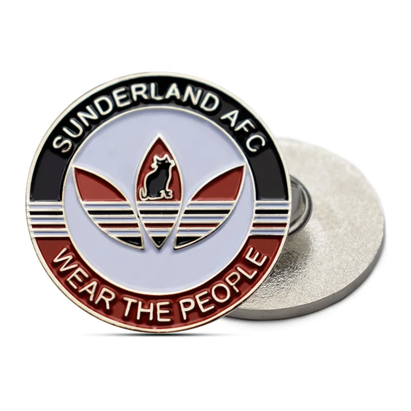 2022 Custom Masonic Soft enamel High quality and best price Round lapel pin badges with clutch