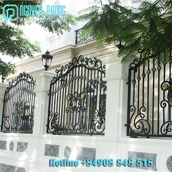 Wholesale Supplier In Bulk American Wrought Iron Metal Yard Fence Gates