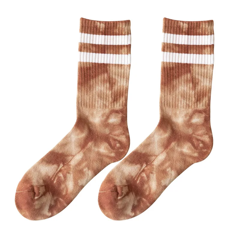 Носки мужские хлопковые, трикотажные короткие штаны с принтом в полоску, на осень и зиму