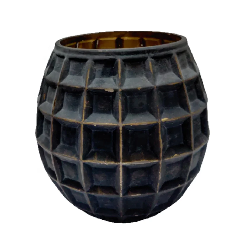 New Customized Unique 2023 Luxury Black Matte Oval Top High-Quality Handmade Decorative Centerpiece Flower Vase for Home Decor