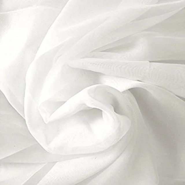 Cotton Plain White Voile Fabric
