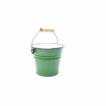 WHITE STYLISH BEST QUALITY ENAMEL ICE BUCKET GALVANIZED BUCKET HOME DECORATIVE BUCKET