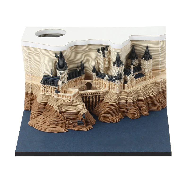 Magic Paper Crafts Harry Movies Hogwarts Castle Engenders As You Tear Away Note Memo Pad for Gifting