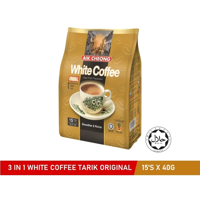 Premium Quality 3 in 1 Malaysia White Coffee Rich Aroma (Original/Less Sugar/Hazelnut/1+1) Comes In 4 Different Option