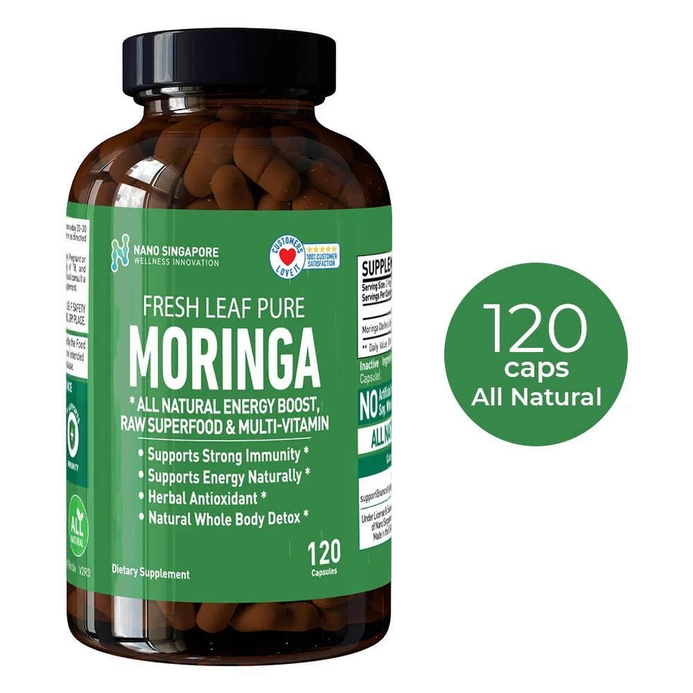 
Natural & Organic Herbal Supplements Moringa Energy Providing Moringa Leaves Capsule 