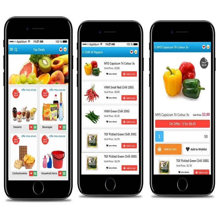 grocery app development