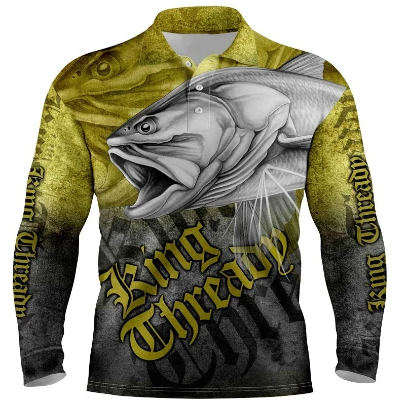 Full Digital Sublimation Printing Tournament Fishing Jersey Men Professional Sports Clothing