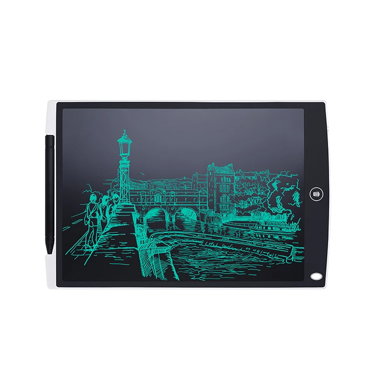 
12 inch e writer pad with lock button support partial delete function 
