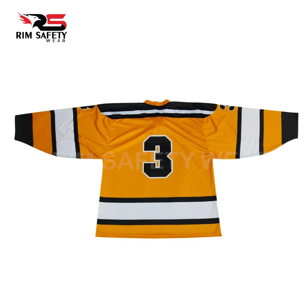 Черная классическая майка для хоккея с шайбой командные клубы Лига сублимация мужчин