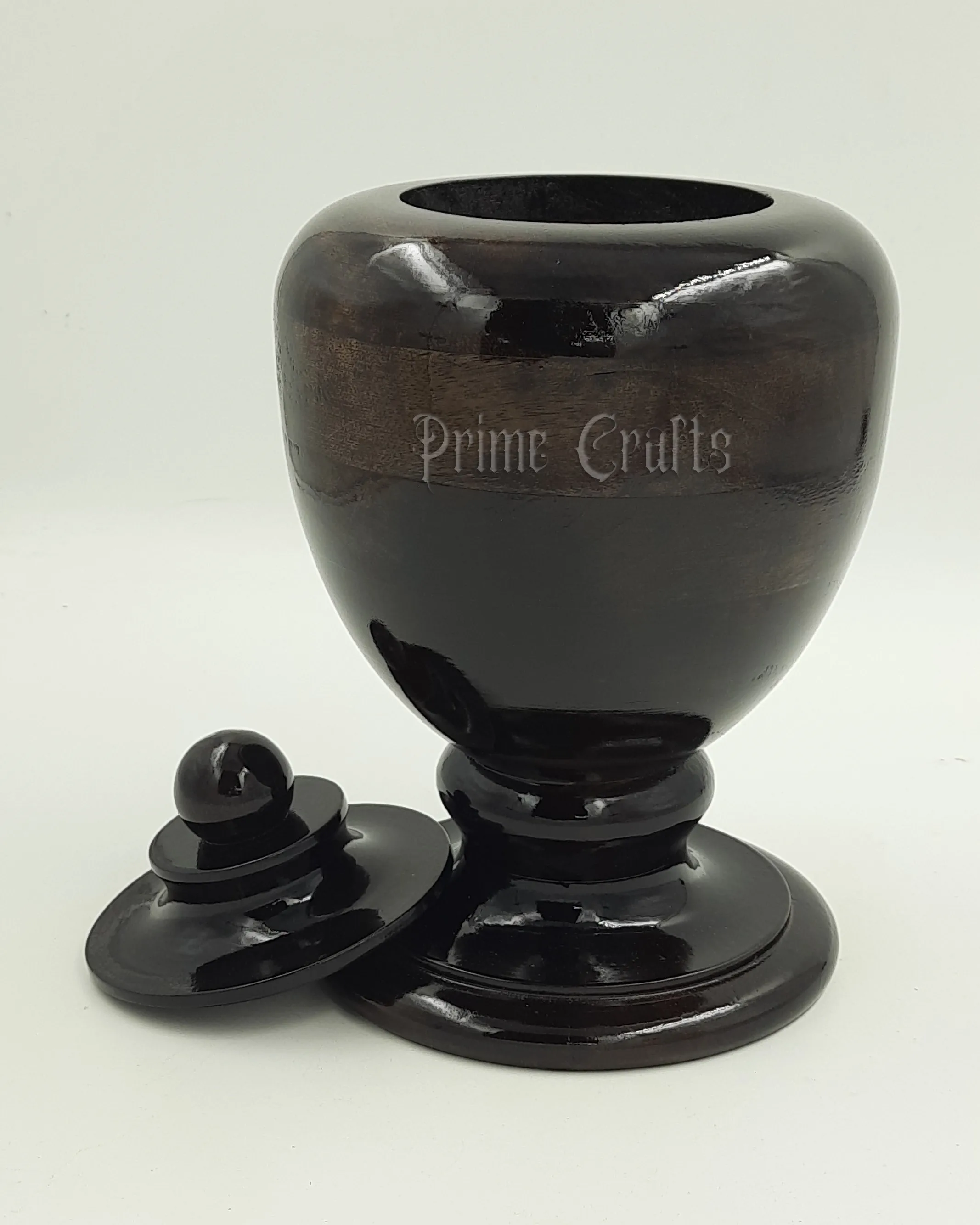 Handcrafted Wooden Carved Urn Adult Male Female Ashes AC 5388 Funeral Supplies Brass Metal Cremation Coffin Memorial Occasion