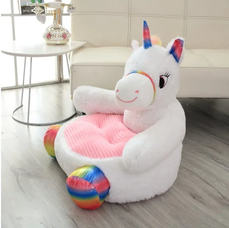 Custom Cute Plush Panda Bear Unicorn Duck Kids Sofa Chair/Easter Plush Seat Baby Nest Sleeping Bed Cushion Adult Soft Pillow
