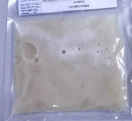 Без сахара натуральное сладкое пюре продукт стерилизованная личи с слегка цветочными и кислотными нотами