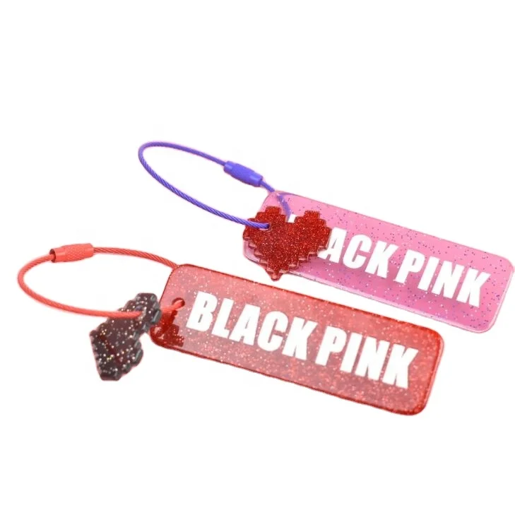 red purple glitter transparent acrylic keychain,concert album merchandise glitter keychain as a gifts for fan giveaway promotion