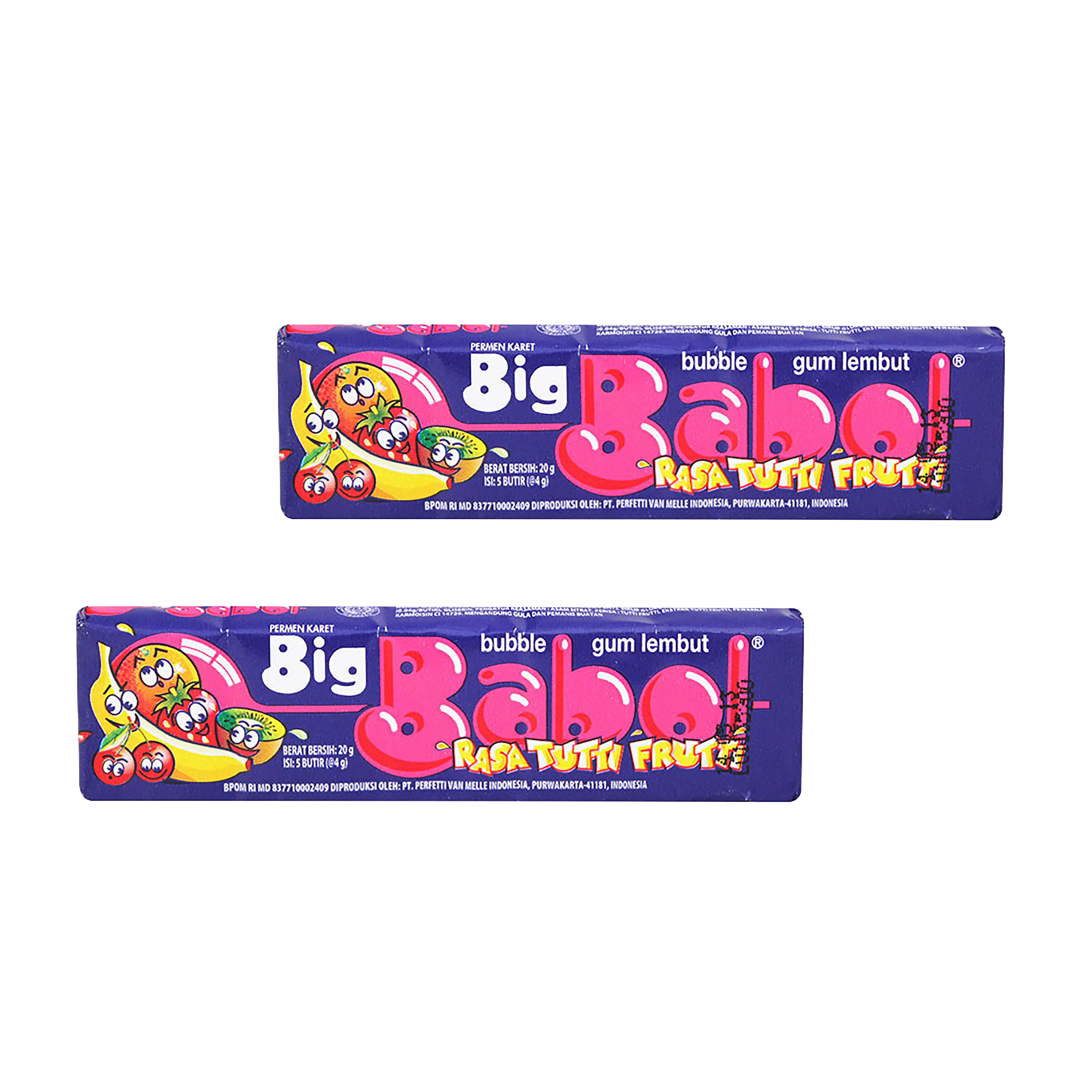 
Hot Selling Chewing Gum Big Babol Stick 22.5 gr with Tutti Fruti Variant 
