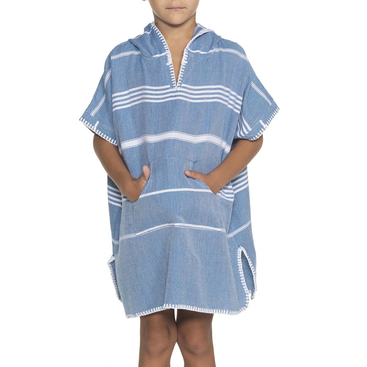 Turkish Cotton Child Poncho Kids Towel High Quality Home Teen Poncho Bathrobe