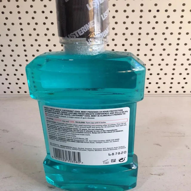  Высококачественный жидкость для полоскания рта Listerine Bright & Clean 500 мл