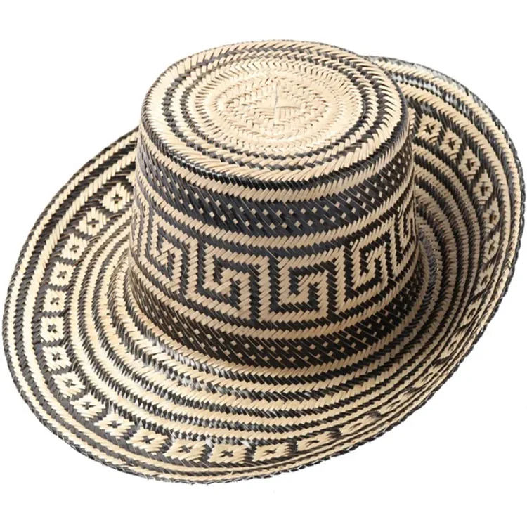 Модная красочная женская летняя натуральная соломенная шляпа из Вьетнама оптом