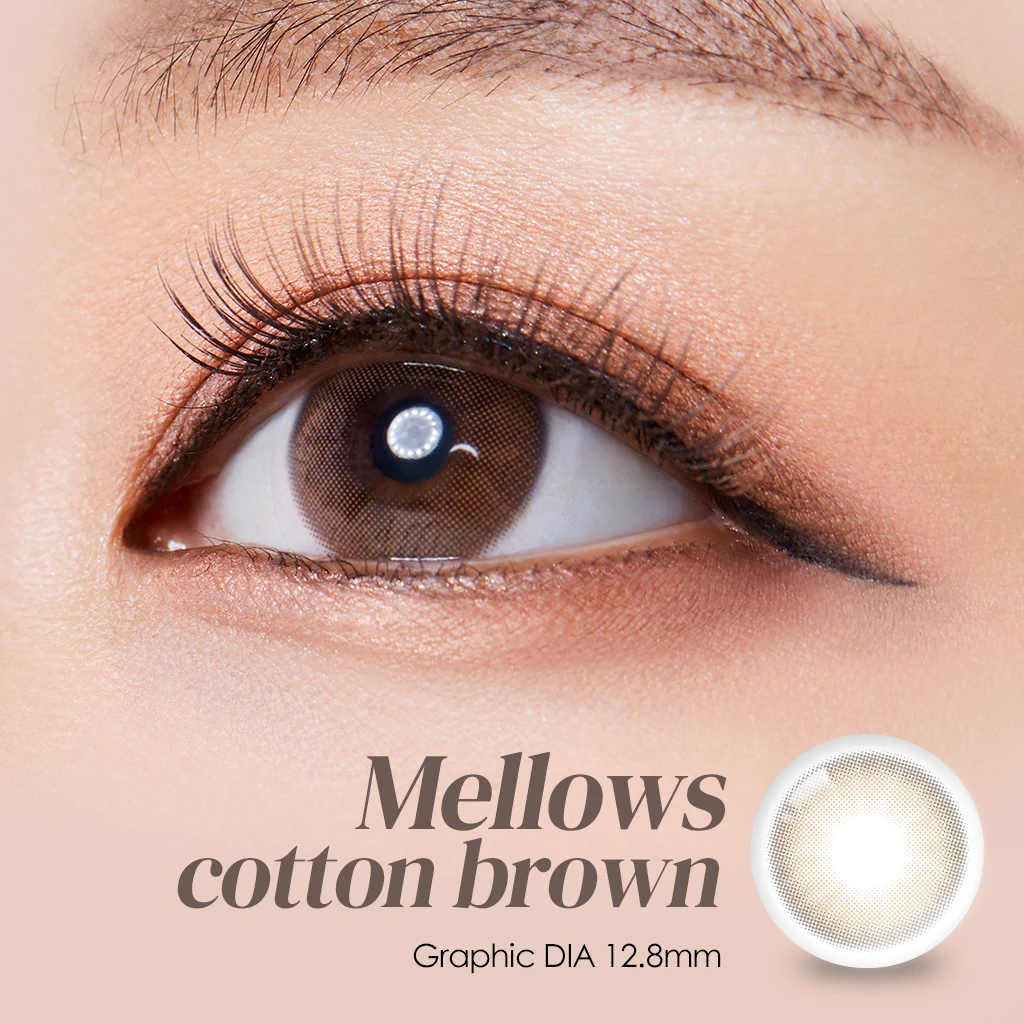 
High quality color contact lens beauty color lens (Mellows cotton brown) 