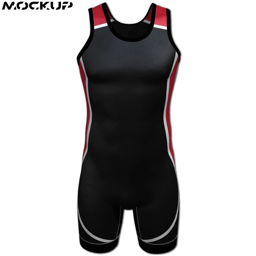 Sublimation youth wrestling singlet with wrestling gear wrestling uniform