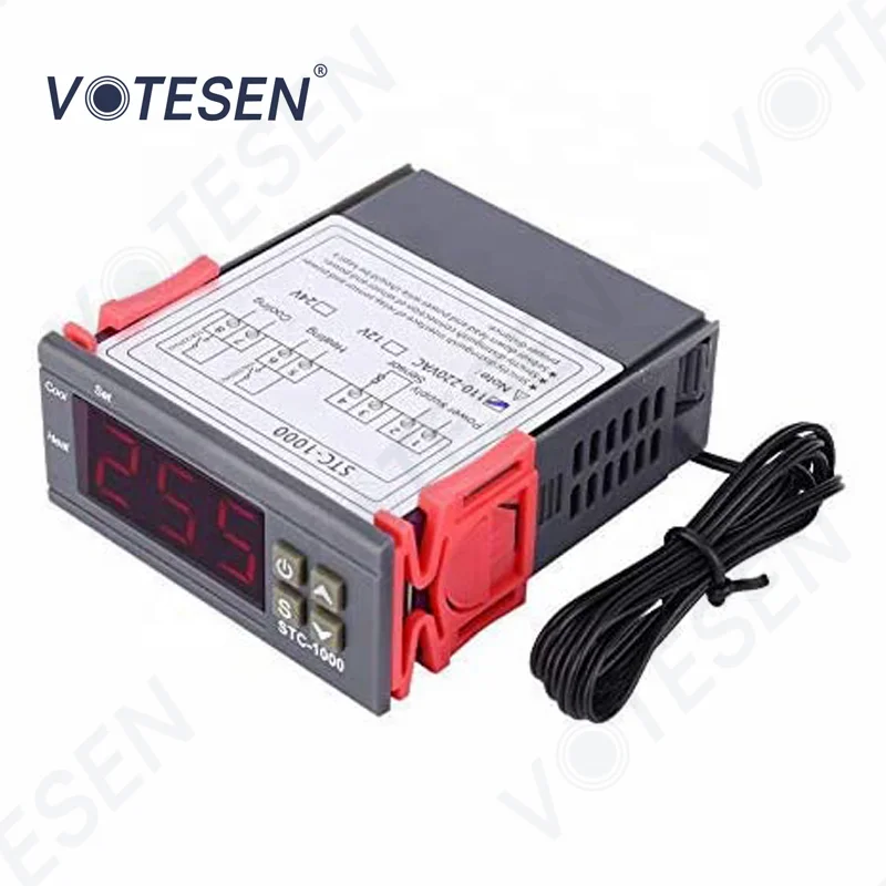 STC 1000 Digital Temperature Controller Contact Sensor 2 Relay Output Types Aquarium Thermostat 110V