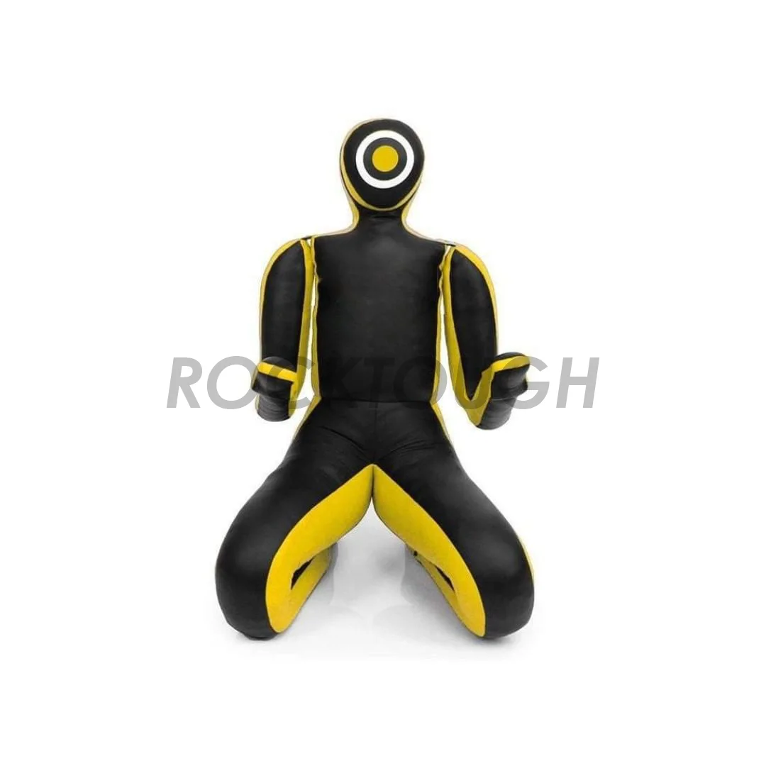 Custom MMA Dummy Stand Man Leather Heavy Boxing Punching Dummy Fitness Black Red COW PVC Training ITEM Color