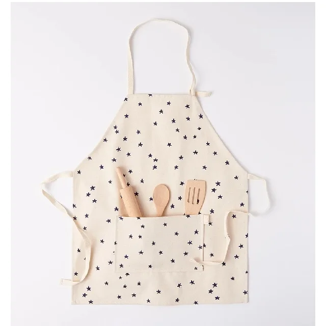 Top Best Quality 100% Cotton Apron Adjustable Unisex Bib Cooking Kitchen Chef With Front Pockets Fashionable Wear Sustainable