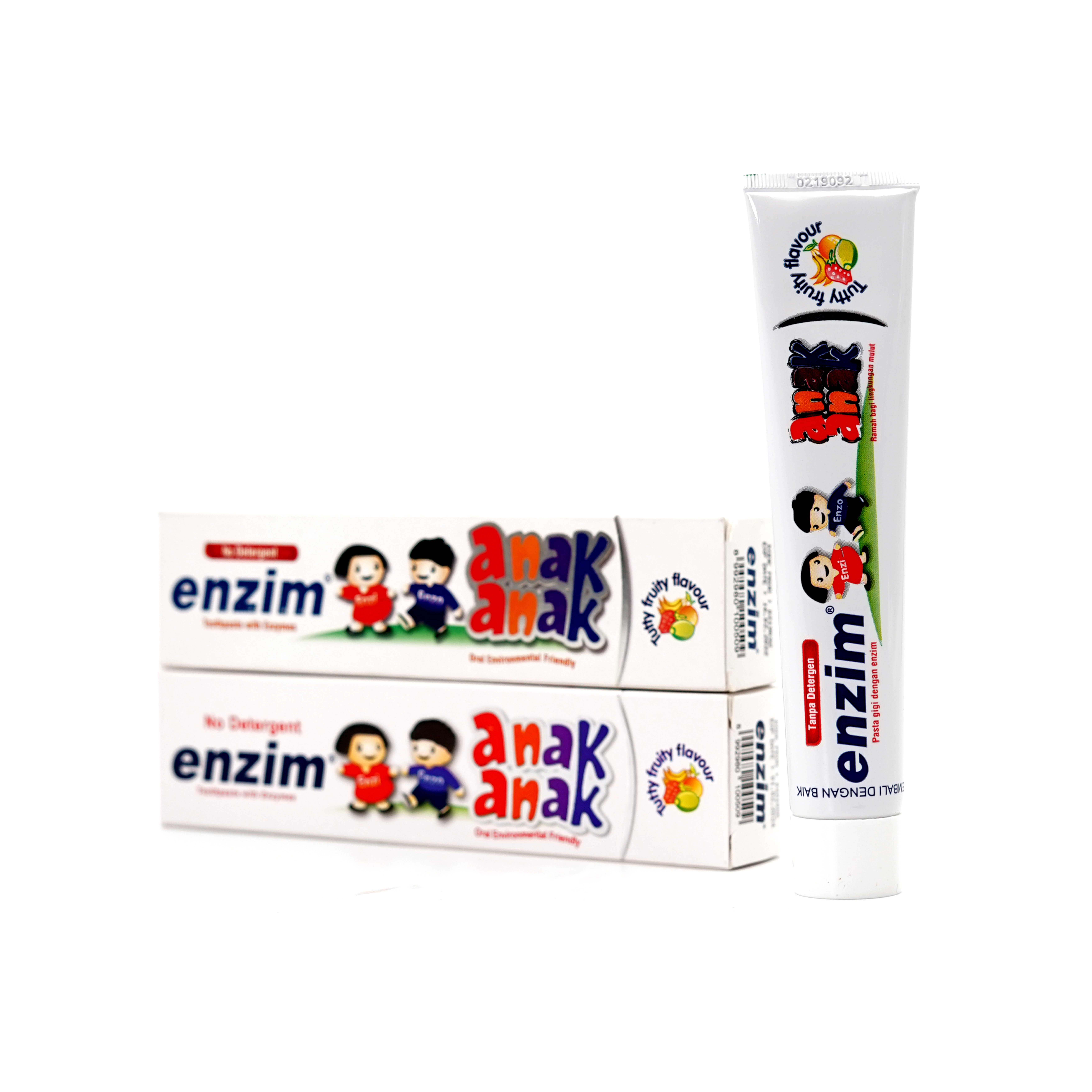 
Enzim Kids toothpaste Tutty Fruity with xylitol help restore the anti-bacterial qualities in damaged saliva, no detergent 