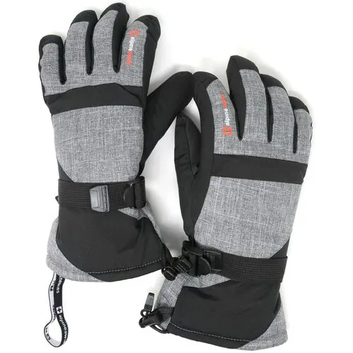 Custom logo Winter Outdoor Skiing Gloves Heated Waterproof Winter Snowboard Ski Gloves with wrist guards