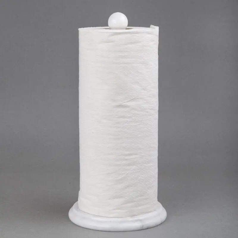 Marble Paper Towel Holder Black Countertop Storage Bathroom Gloss Polish Tissue Roll Toilet Standing Kitchenware Wholesale