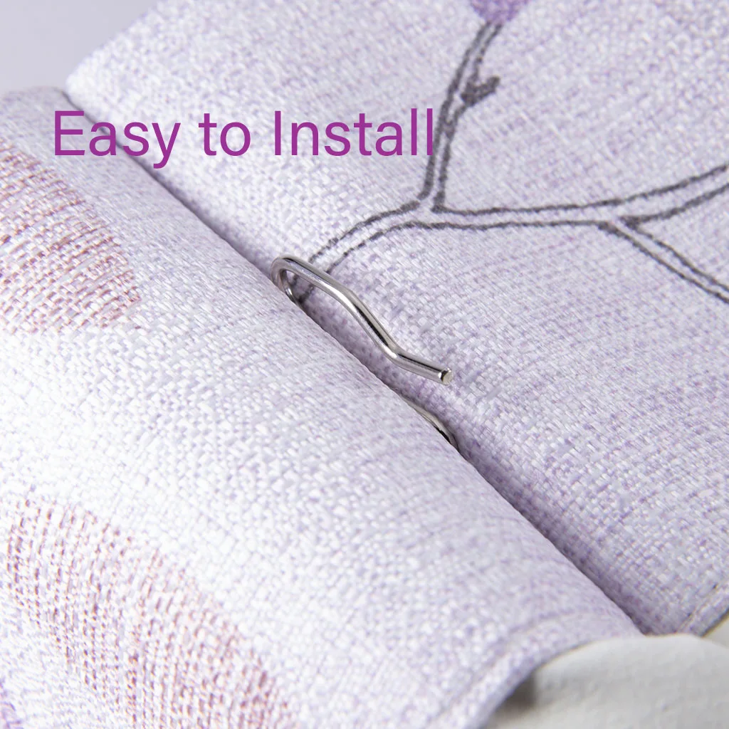 Rustproof Heavy Duty 11/2 inch Pin on hook Drapery hook for Window Curtain Door Curtain Shower Curatin