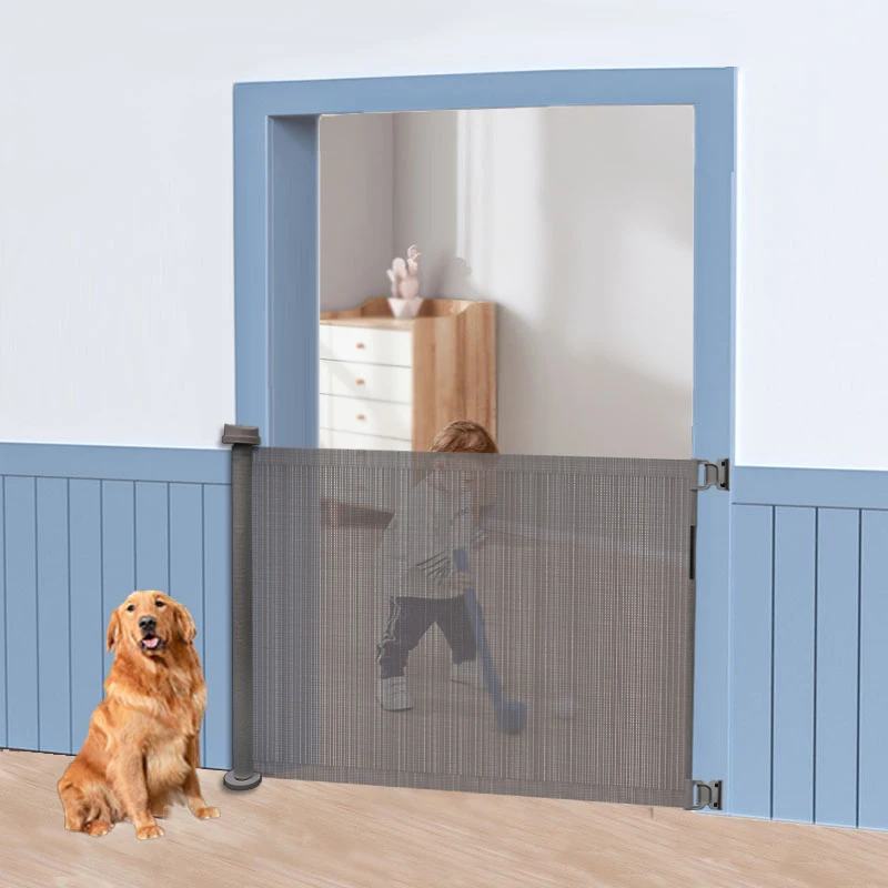 
2021 New Arrival Sale Safety Gate Retractable Door Guard Fence For Baby Or Pet Stairs 