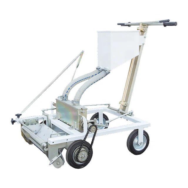 SHMELEK HP Structure Hand Push Cold Plastic Glass Beads Road Structured Horizontal Line Marking Machine