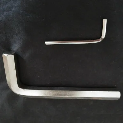 Factory in Stock Flat Head Single Short Nickel Hexagon Socket Flat Head Standard Short Nickel Plated Short Flat Allen Wrench