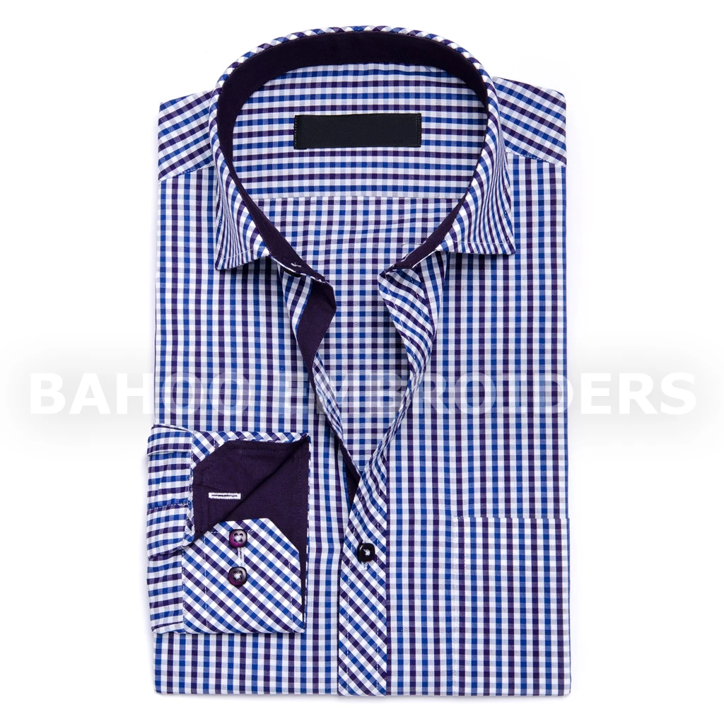 Мужская рубашка в клетку-RED MULTI